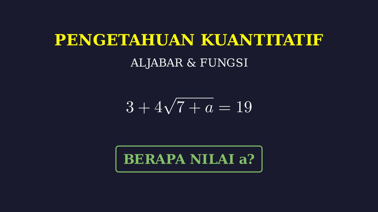 Menyelesaikan Persamaan Akar