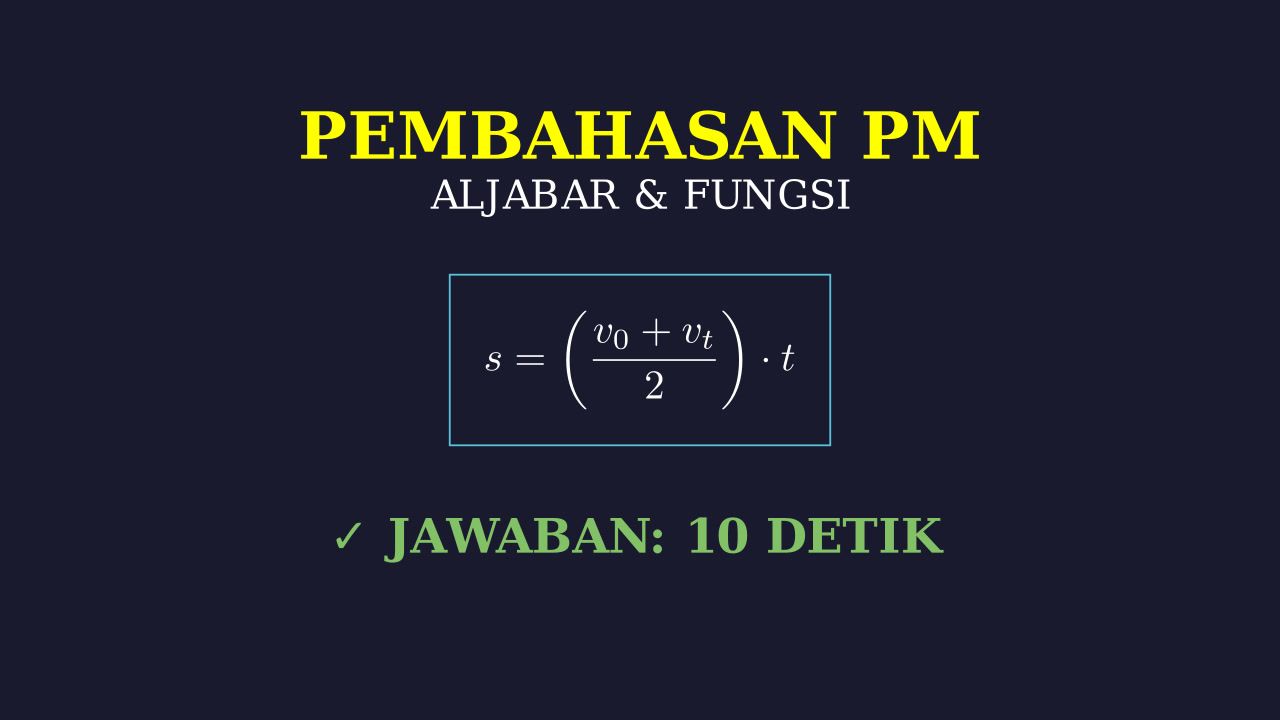 GLBB: Menghitung Waktu Tempuh Mobil