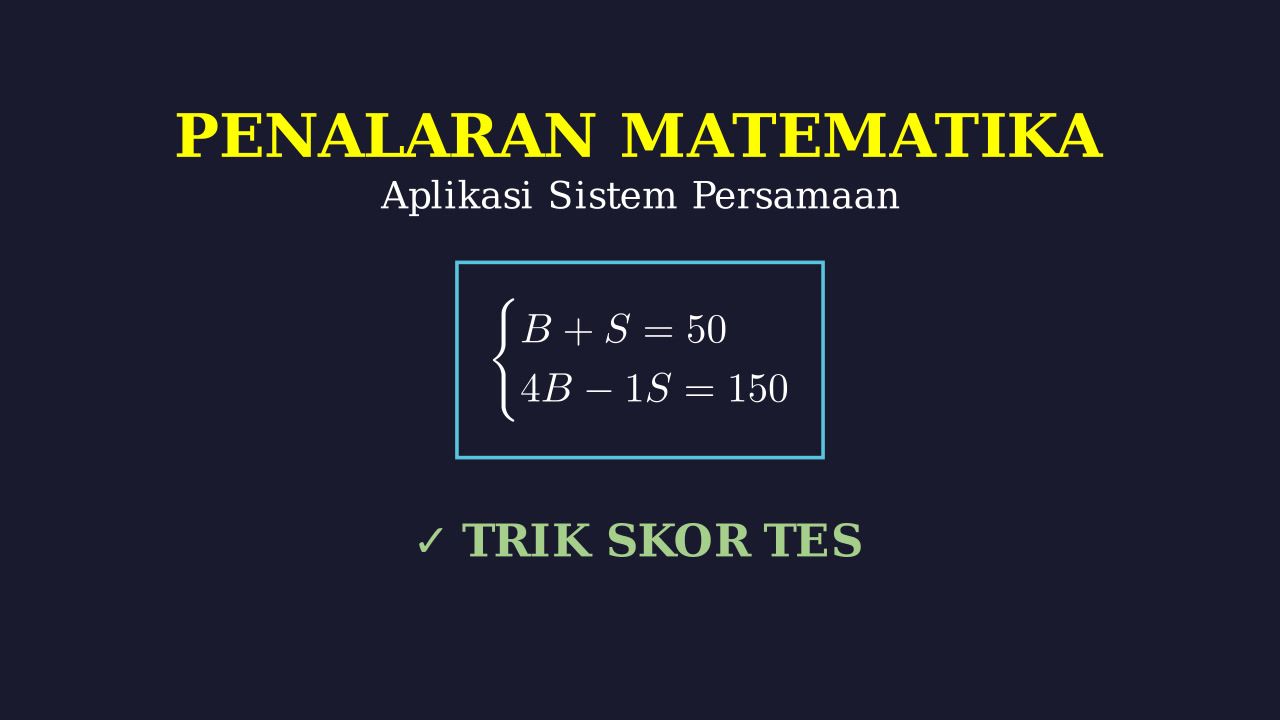 Sistem Persamaan Linear: Menghitung Skor Tes