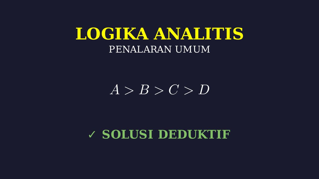 Logika Analitis: Menarik Kesimpulan Valid