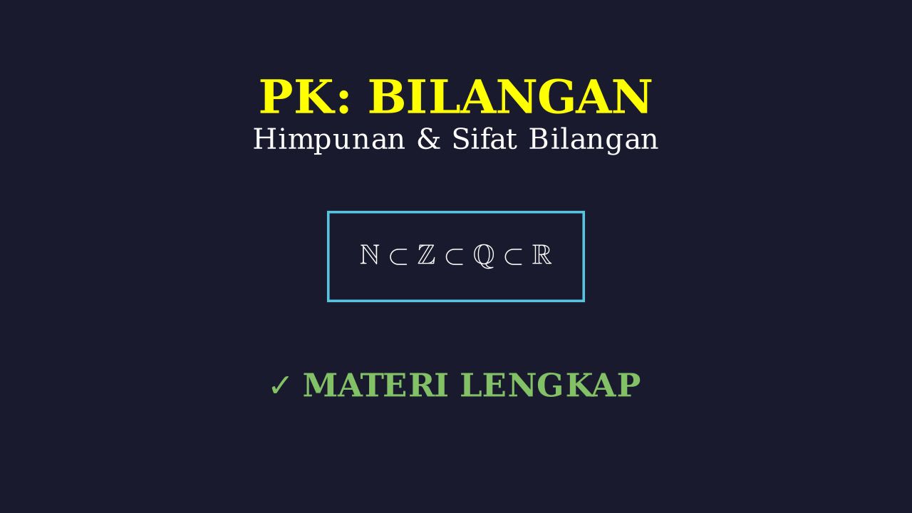 Mengenal Konsep Bilangan