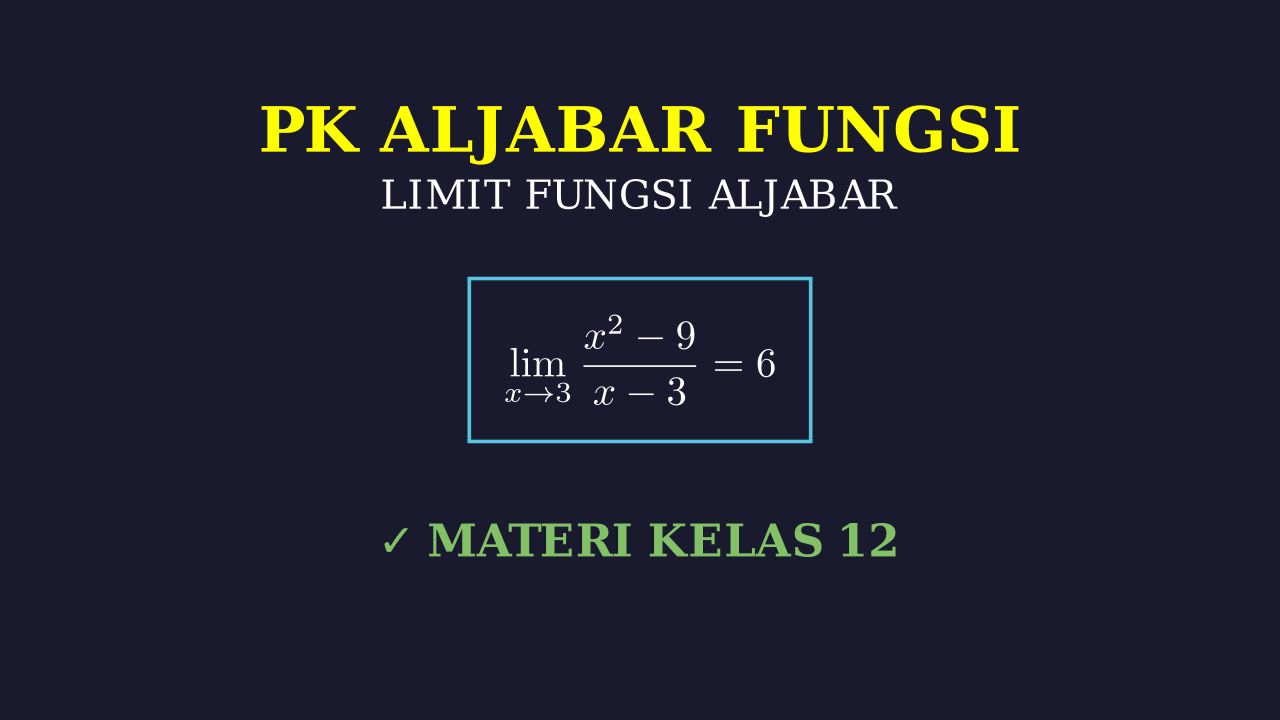 Limit Fungsi: Matematika Kelas 12