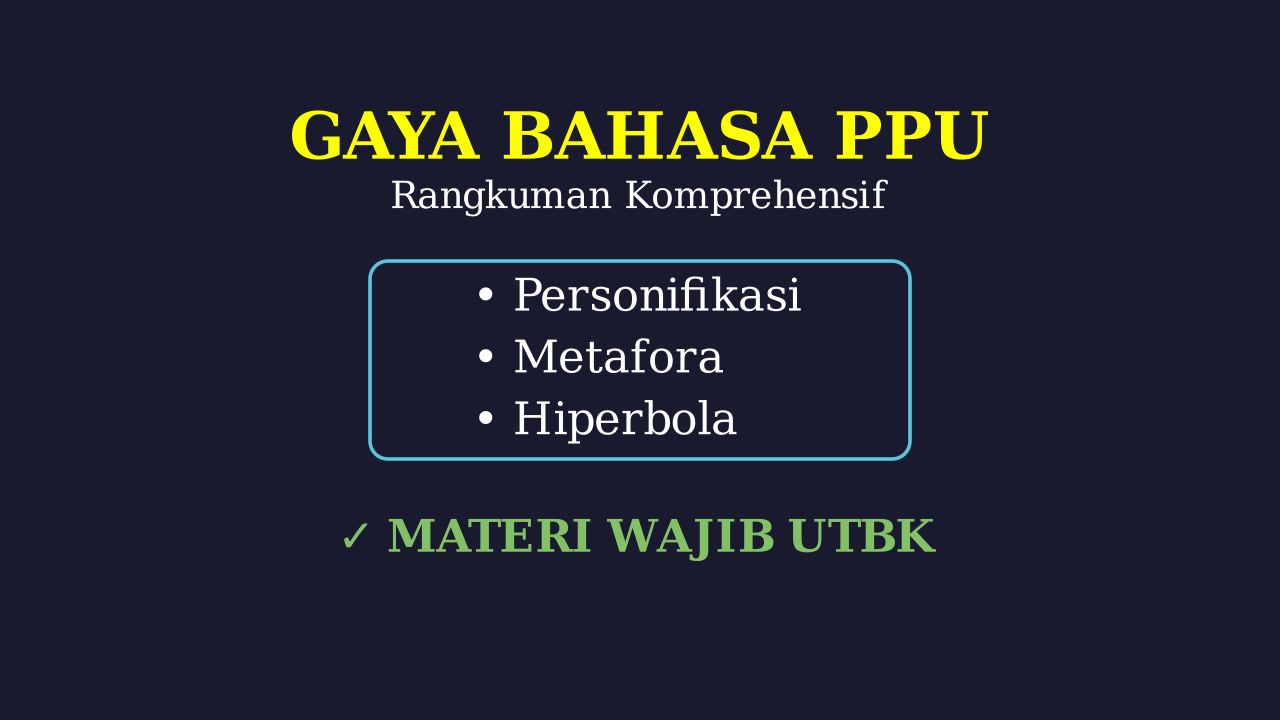Gaya Bahasa: Materi PPU