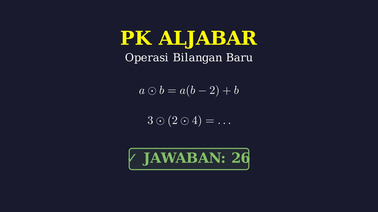 Operasi Bilangan Didefinisikan