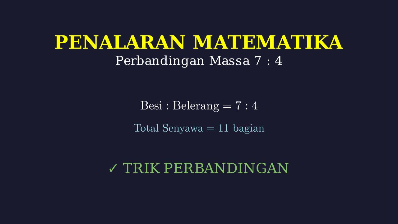 Hukum Proust: Massa Besi (II) Belerang