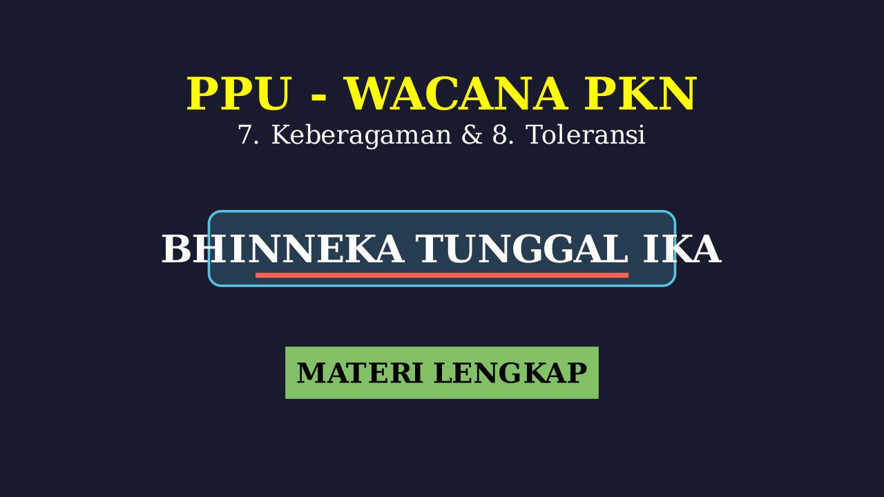 Keberagaman dan Toleransi Masyarakat Indonesia