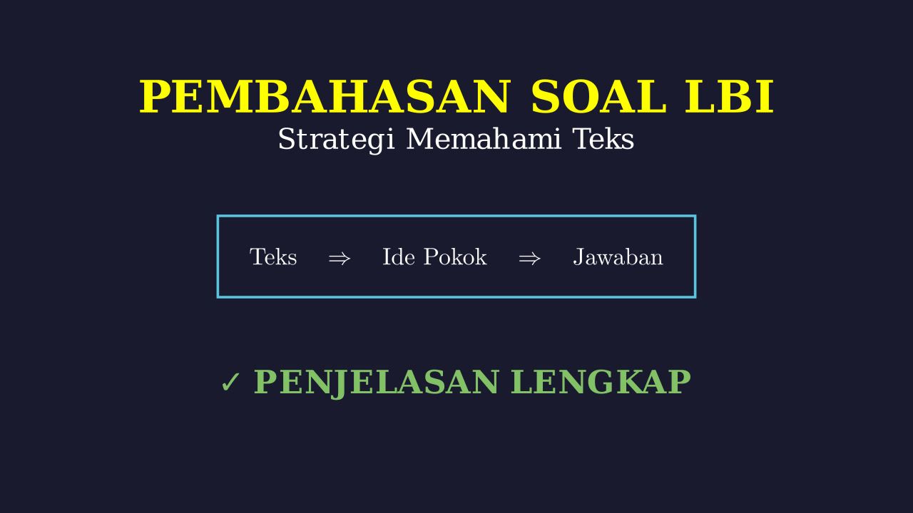 Latihan Soal dan Pembahasan