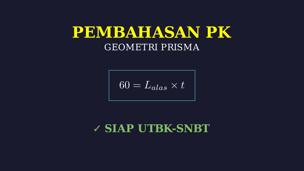 Menghitung Tinggi Prisma