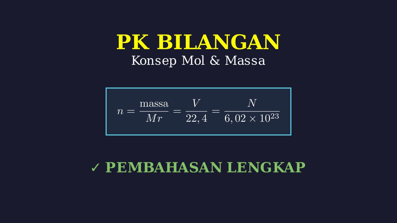 Konsep Mol: Hubungan Massa, Partikel, Dan Volume