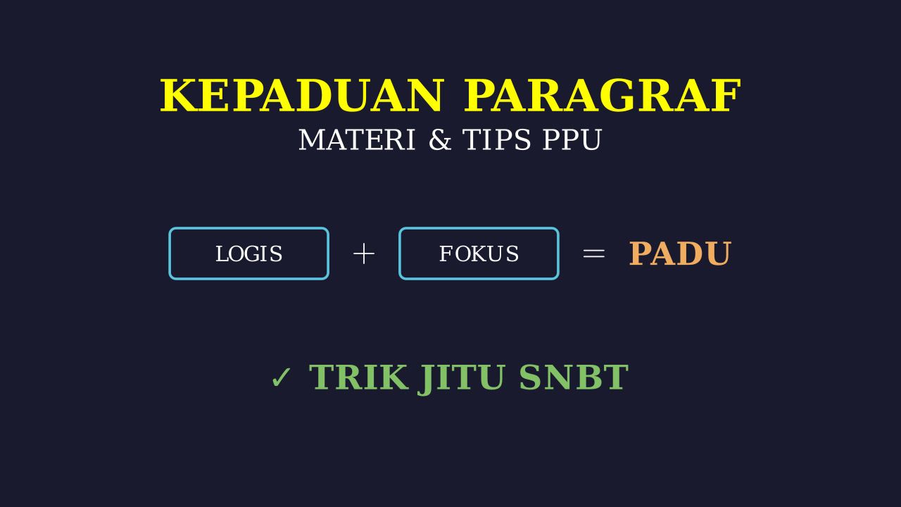 Kepaduan Paragraf: Materi dan Tips Jawab Soal