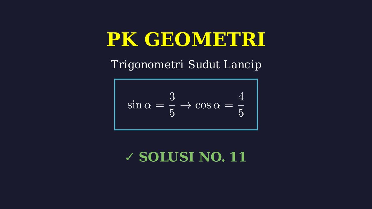Trigonometri: Sudut Lancip