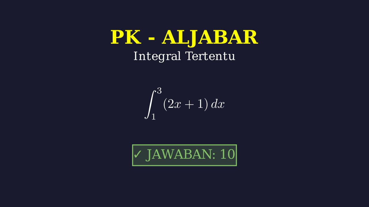 Integral Tertentu