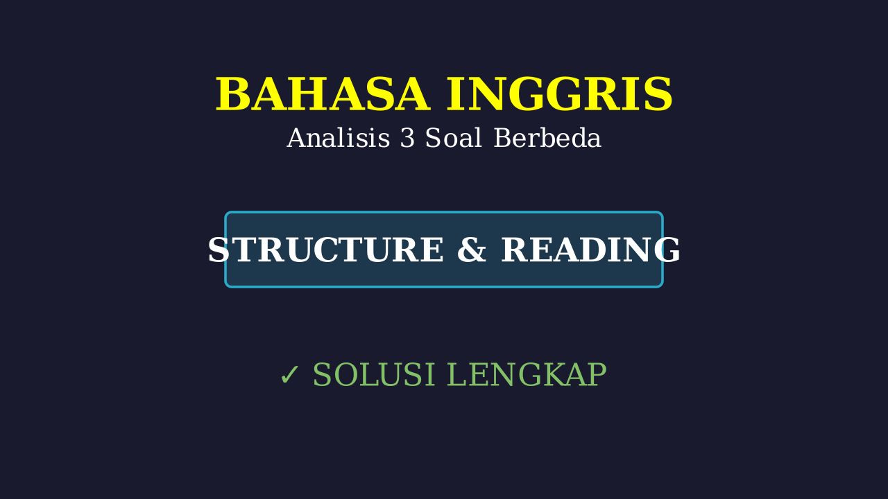 Analisis Dan Pembahasan Soal