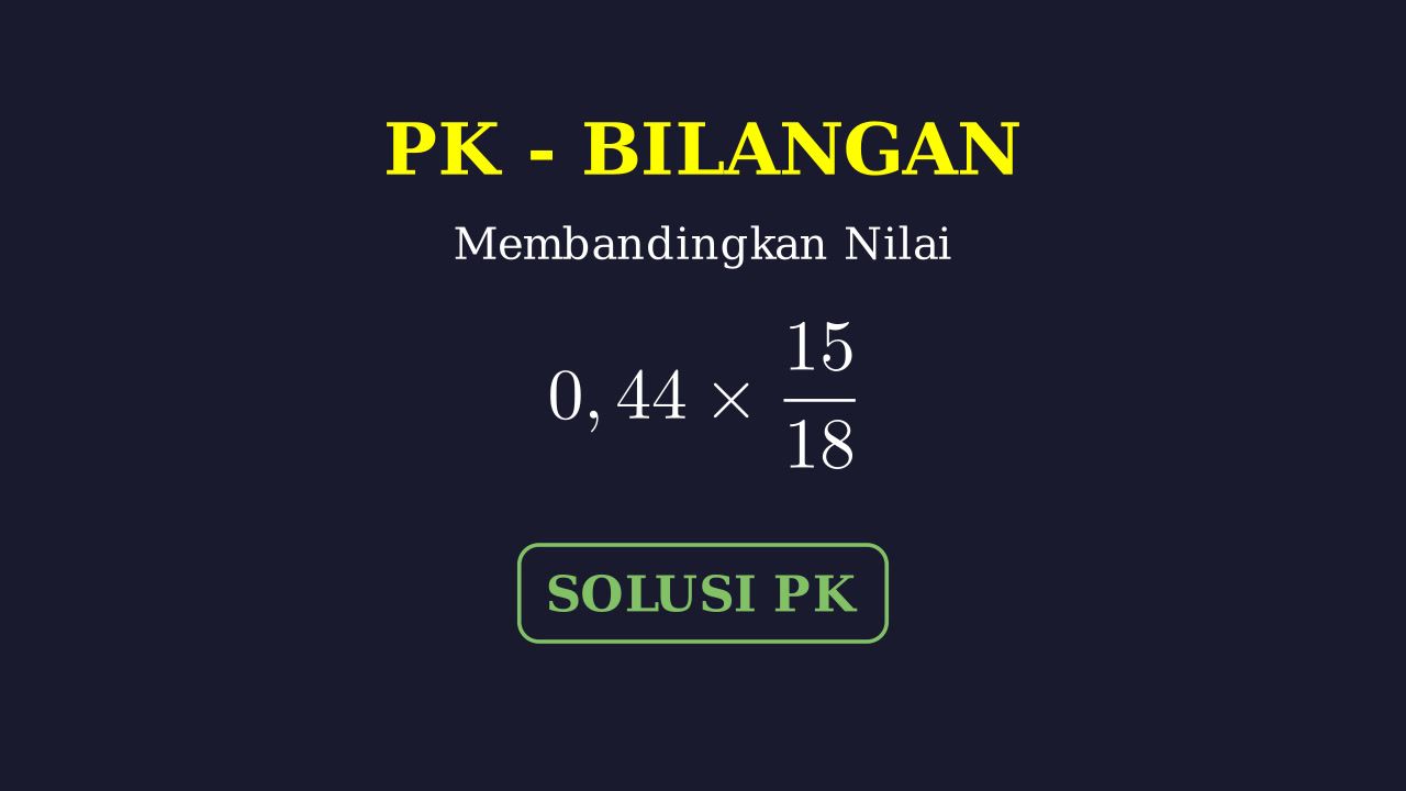 Membandingkan Nilai Pecahan dan Desimal