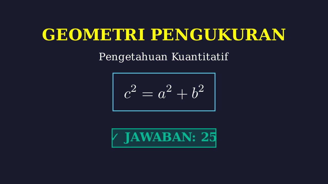Langkah-Langkah Pengerjaan Soal Terperinci