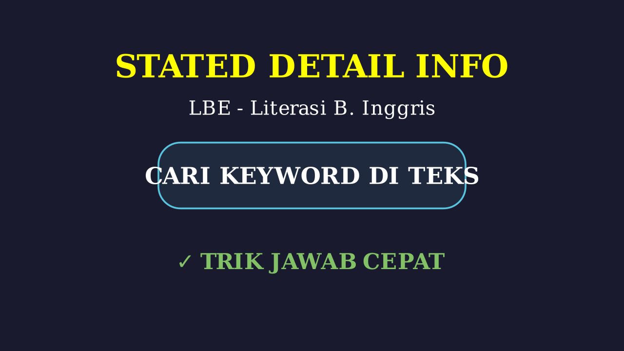Stated Detail Information: Strategi LBE
