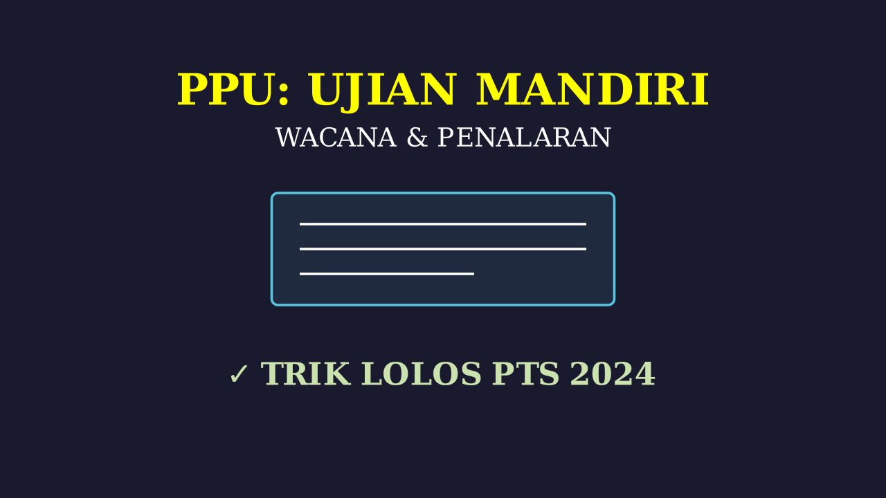 Sukses Ujian Mandiri Swasta