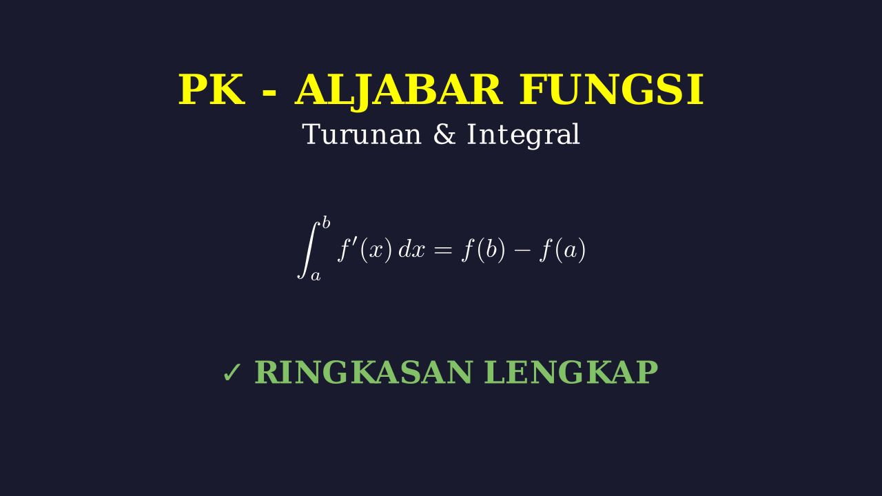 Turunan dan Integral