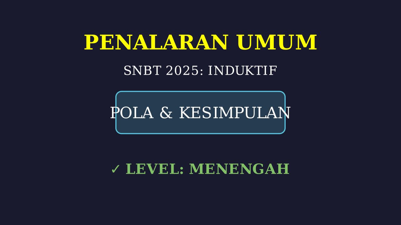 Soal SNBT 2025: Latihan Level Menengah