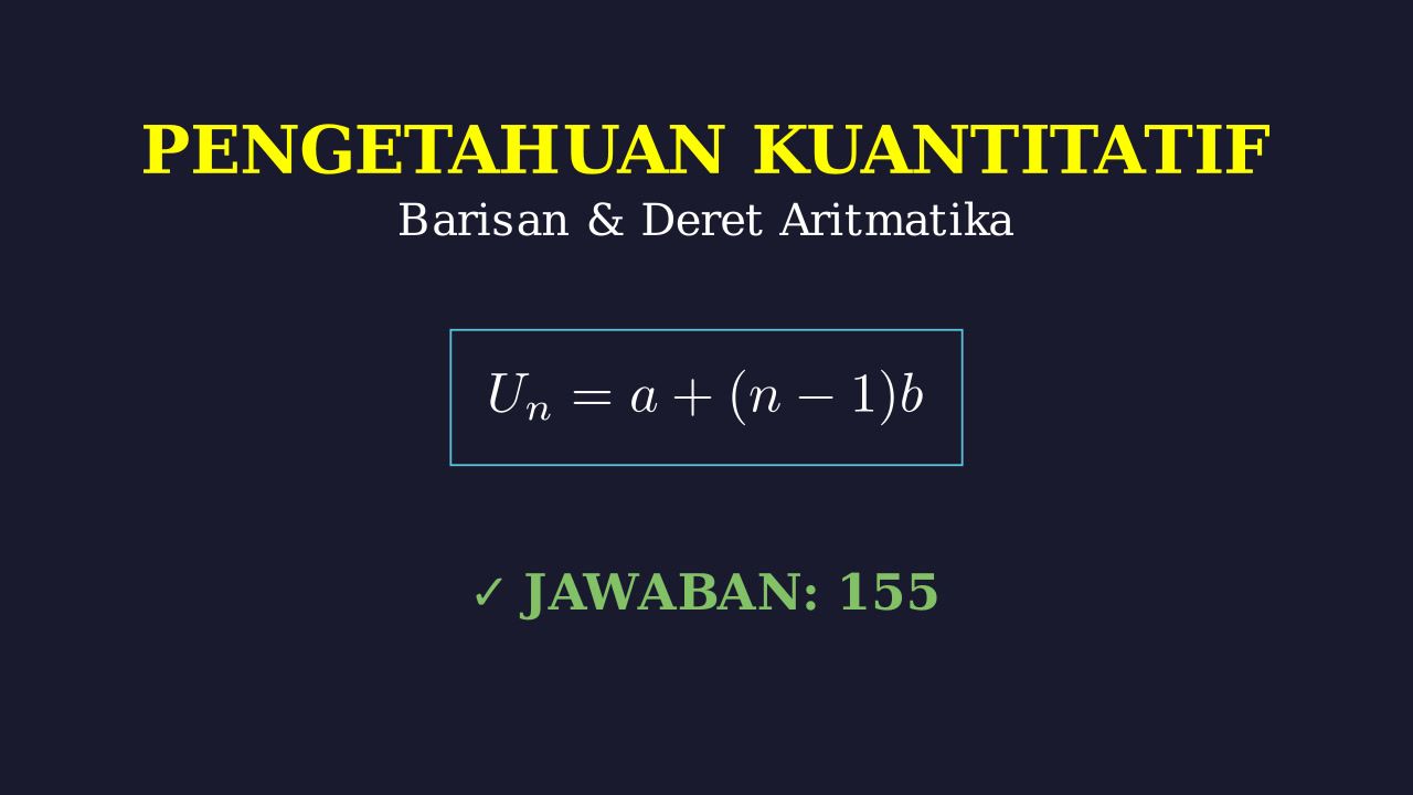Barisan dan Deret Aritmatika