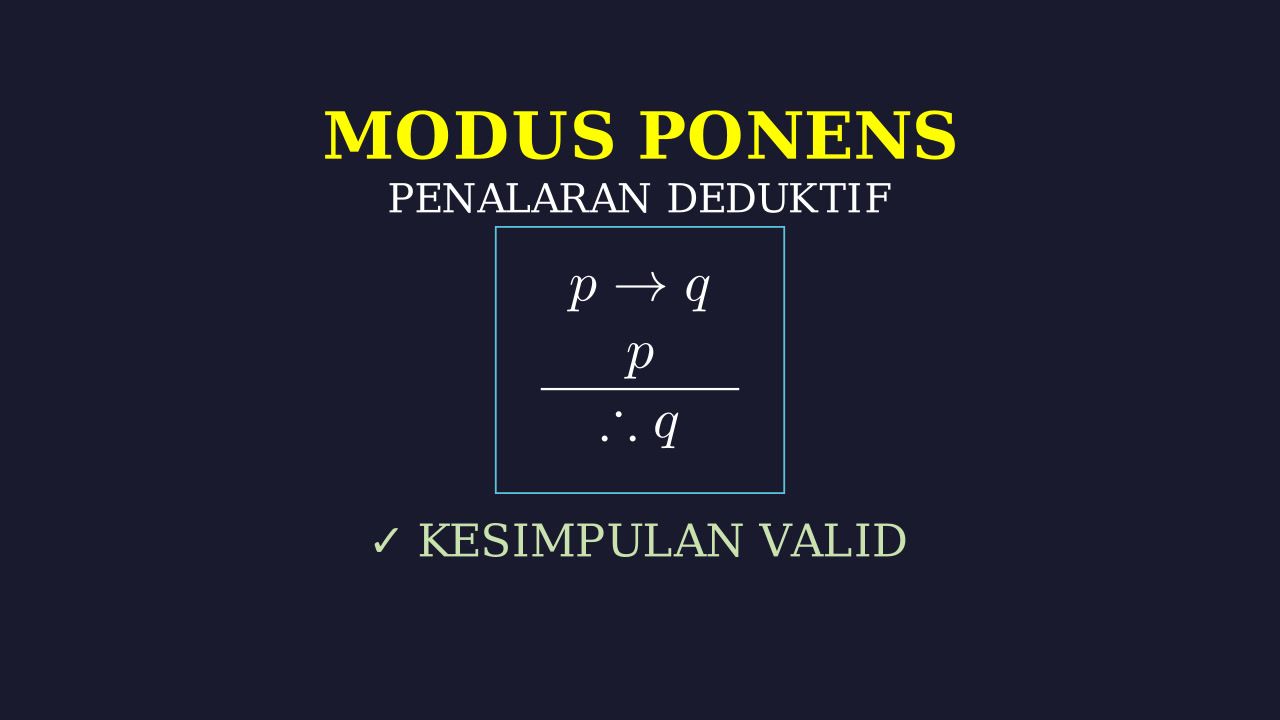 Modus Ponens: Penarikan Kesimpulan