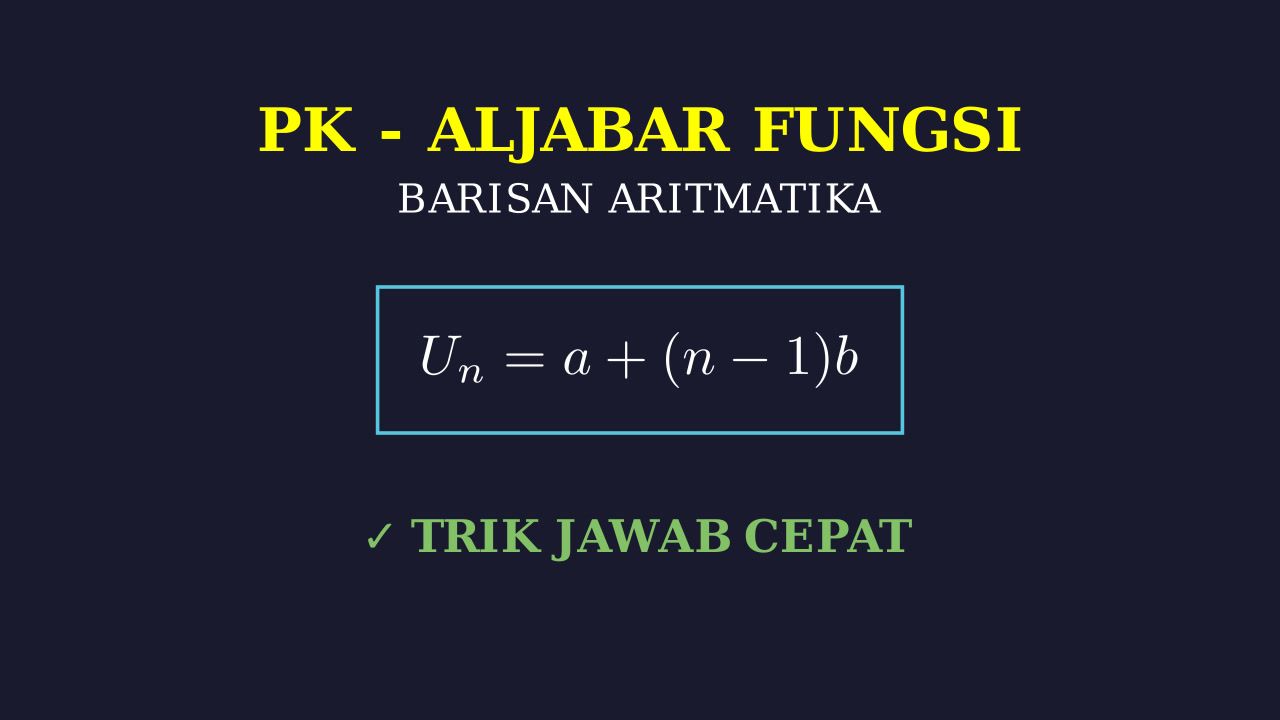 Barisan Aritmatika