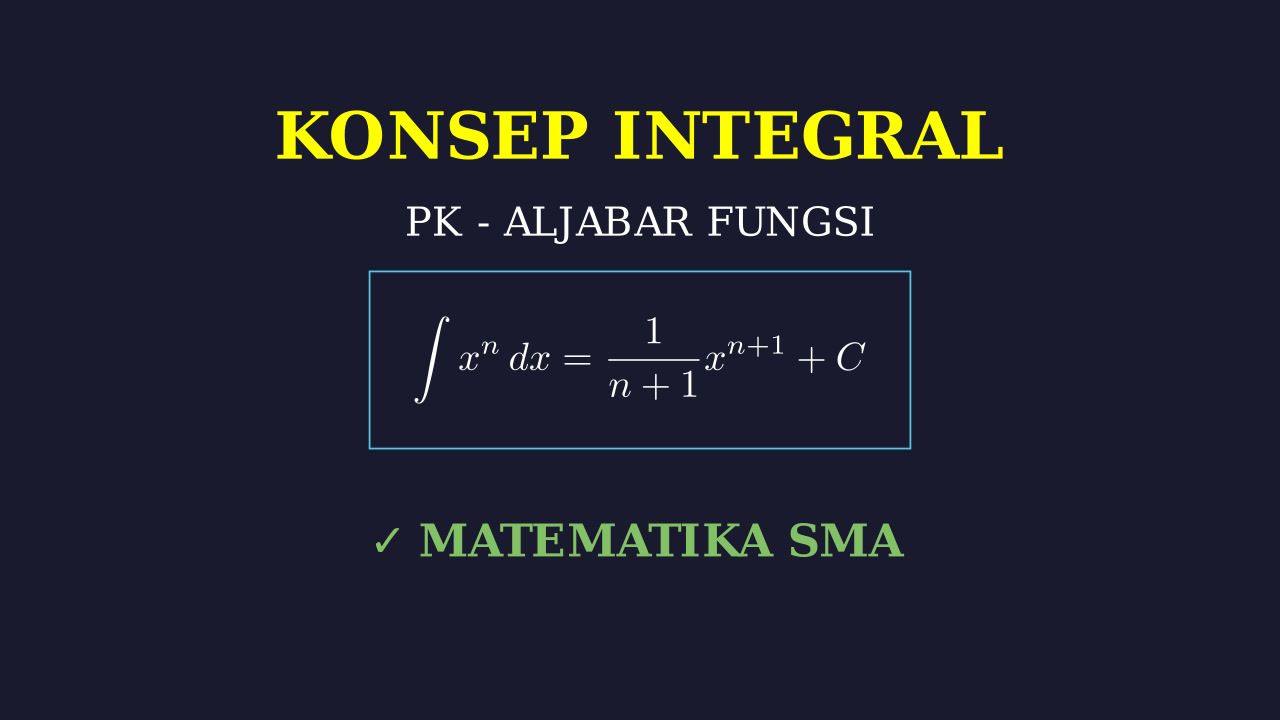 Konsep Dasar Integral