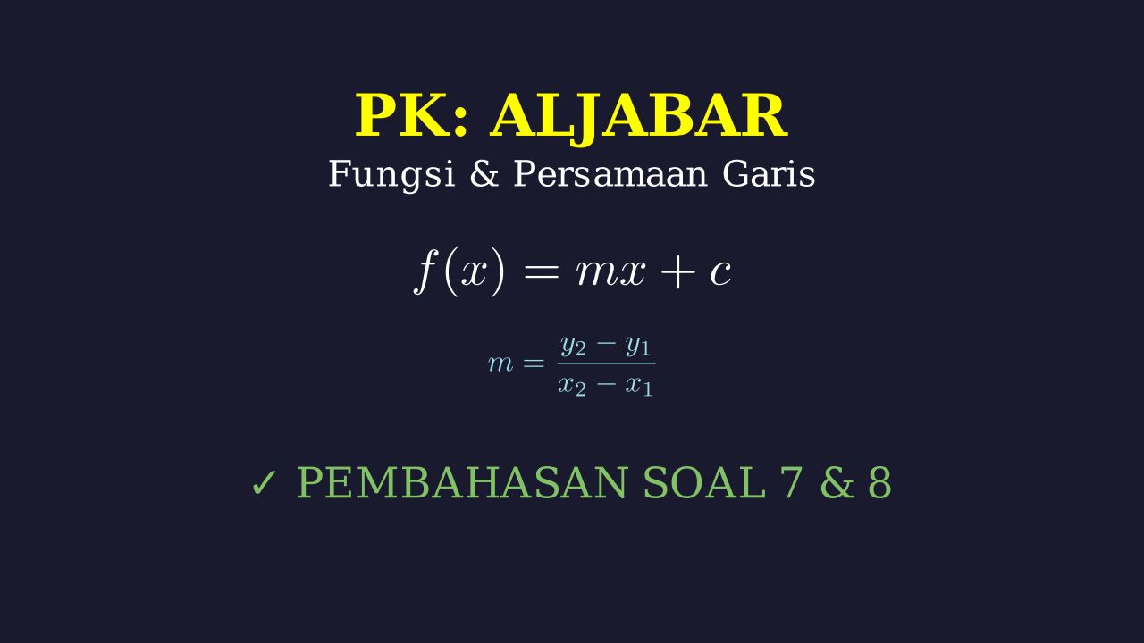 Konsep Fungsi dan Garis