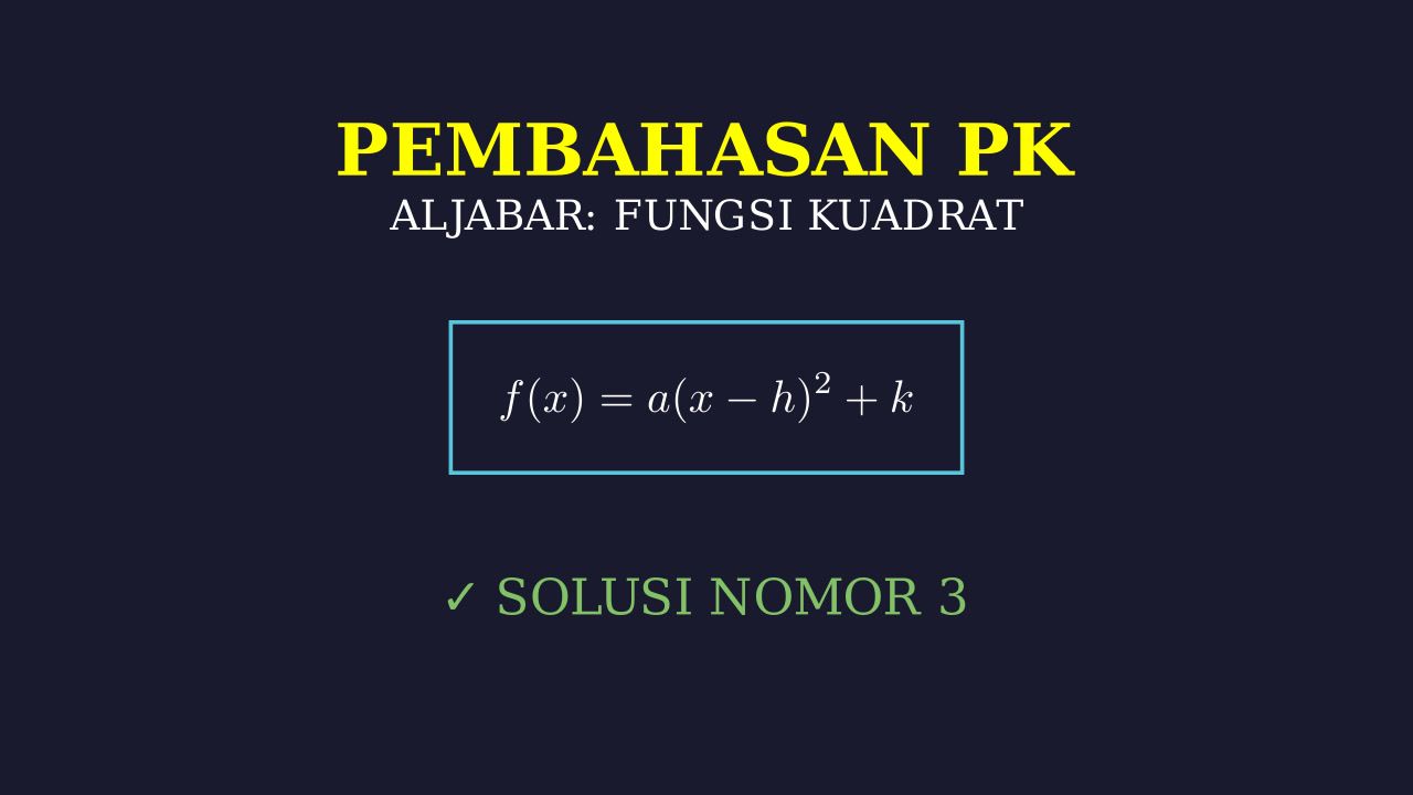 Menentukan Fungsi Kuadrat