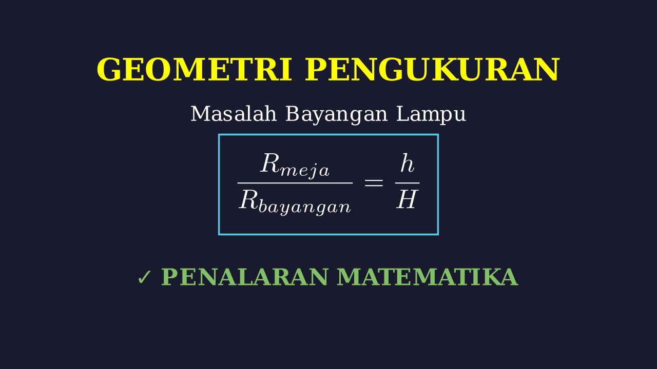 Kesebangunan: Masalah Bayangan Meja