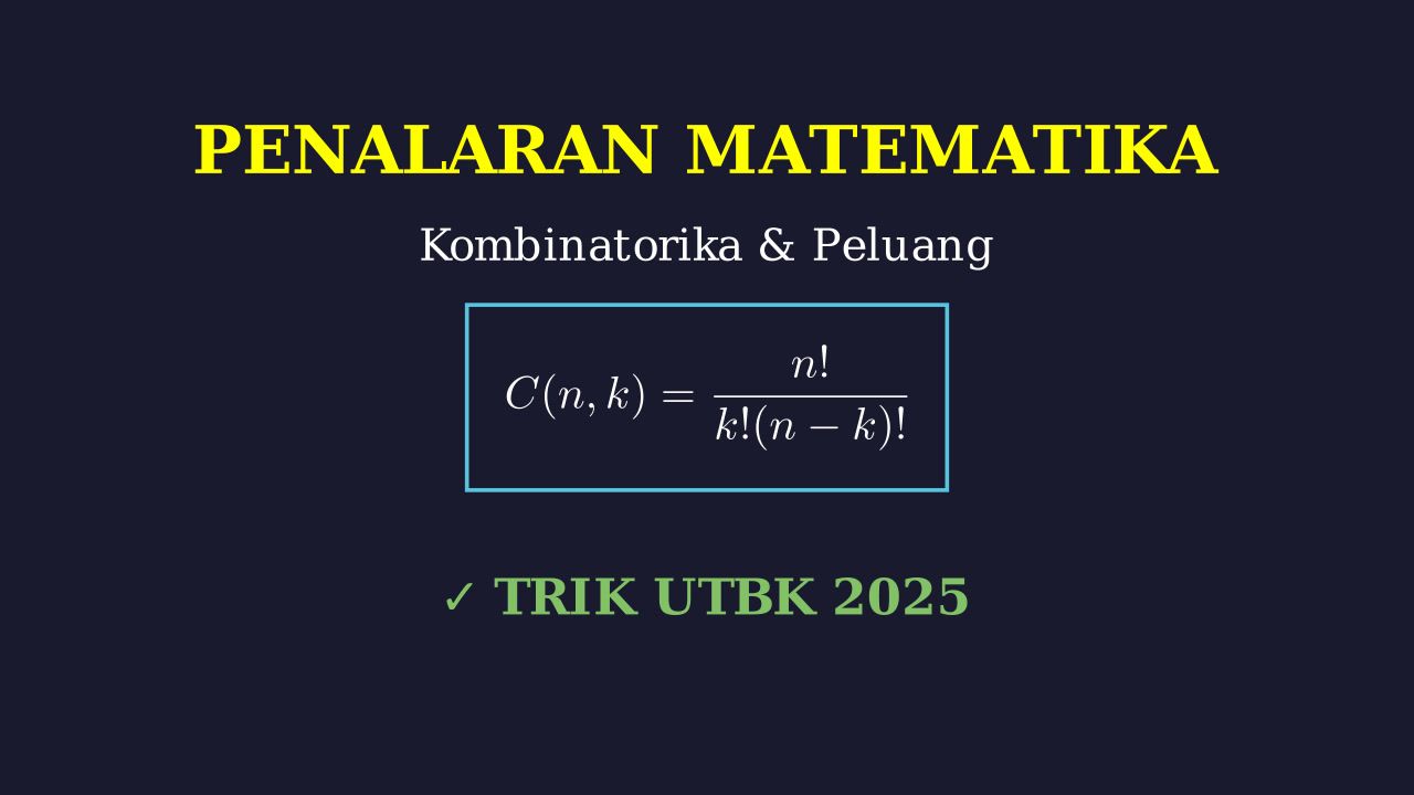 Kombinatorika & Peluang: Persiapan UTBK 2025