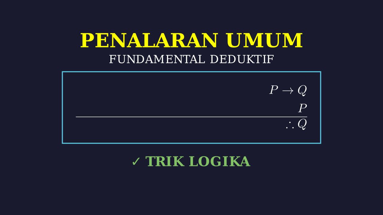 Fundamental Penalaran Umum