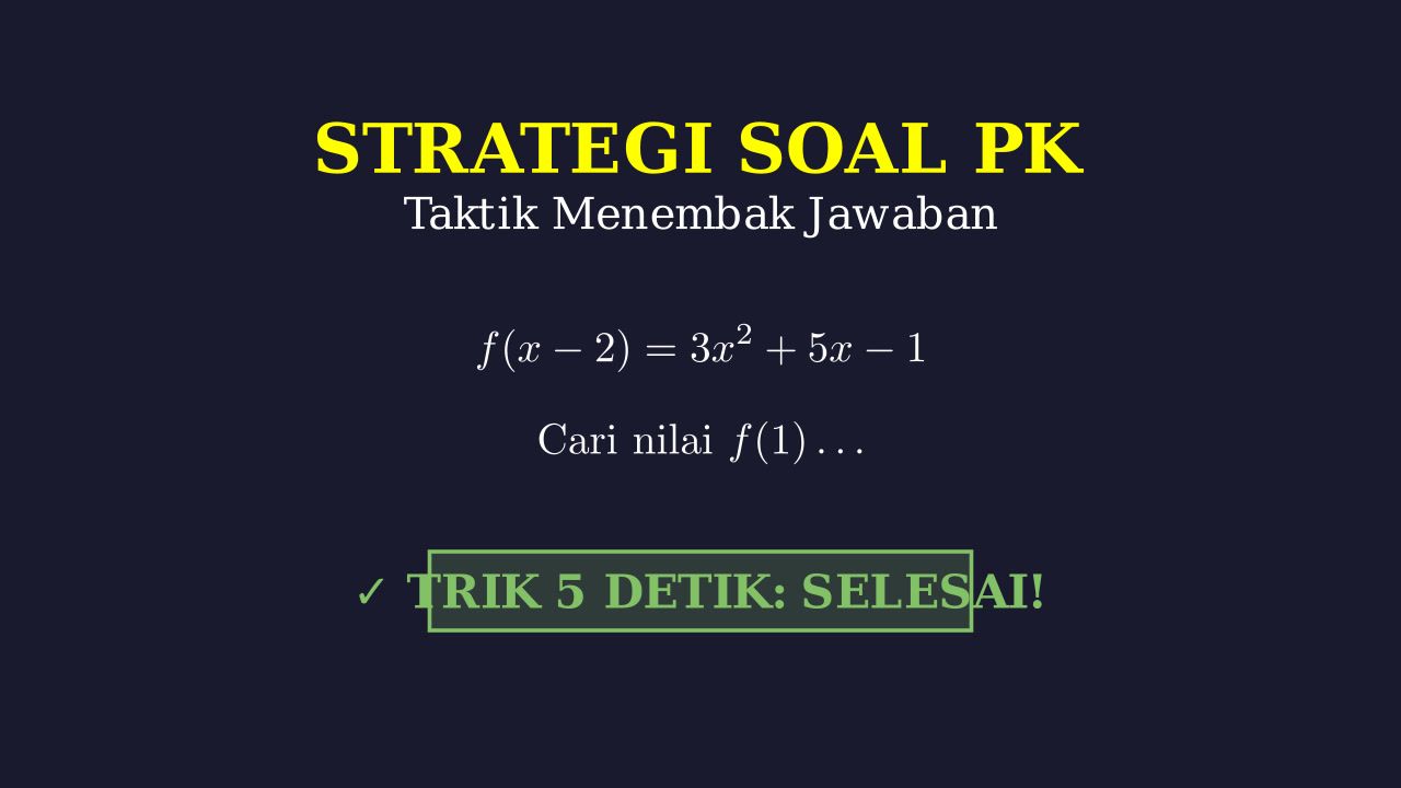 Taktik Menembak Jawaban PKPM