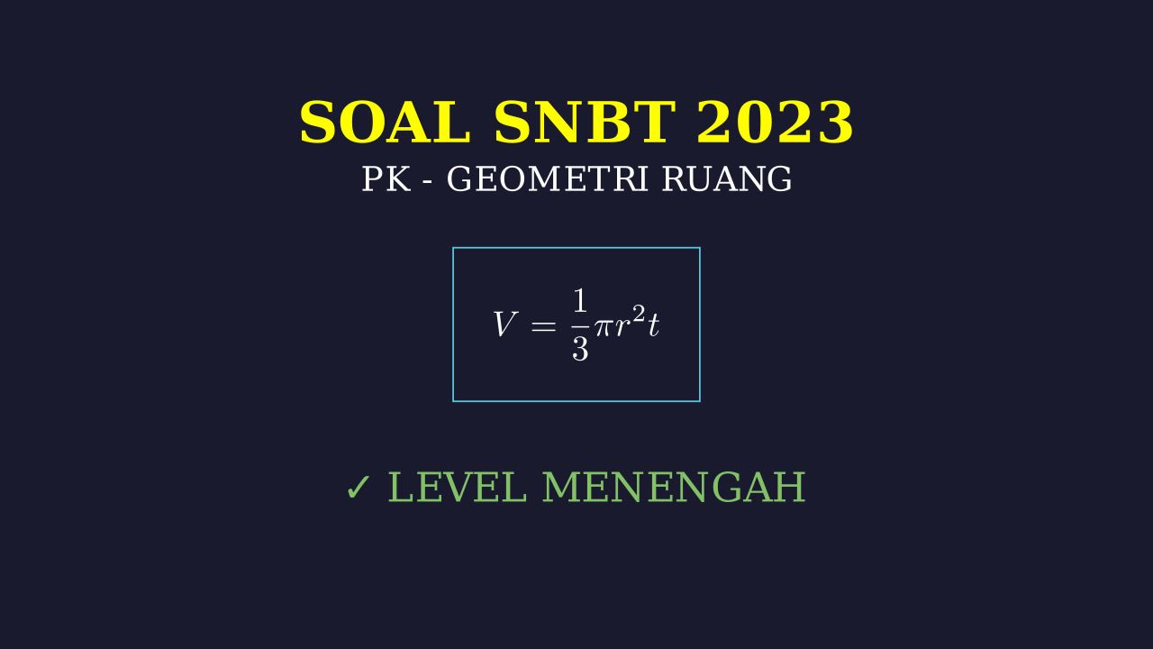 Kerucut di Dalam Kubus: Soal SNBT