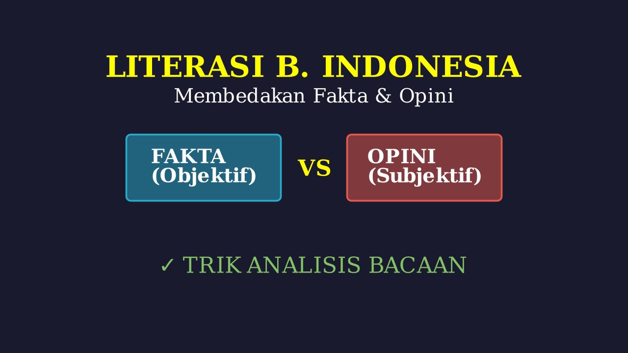 Membedakan Fakta dan Opini