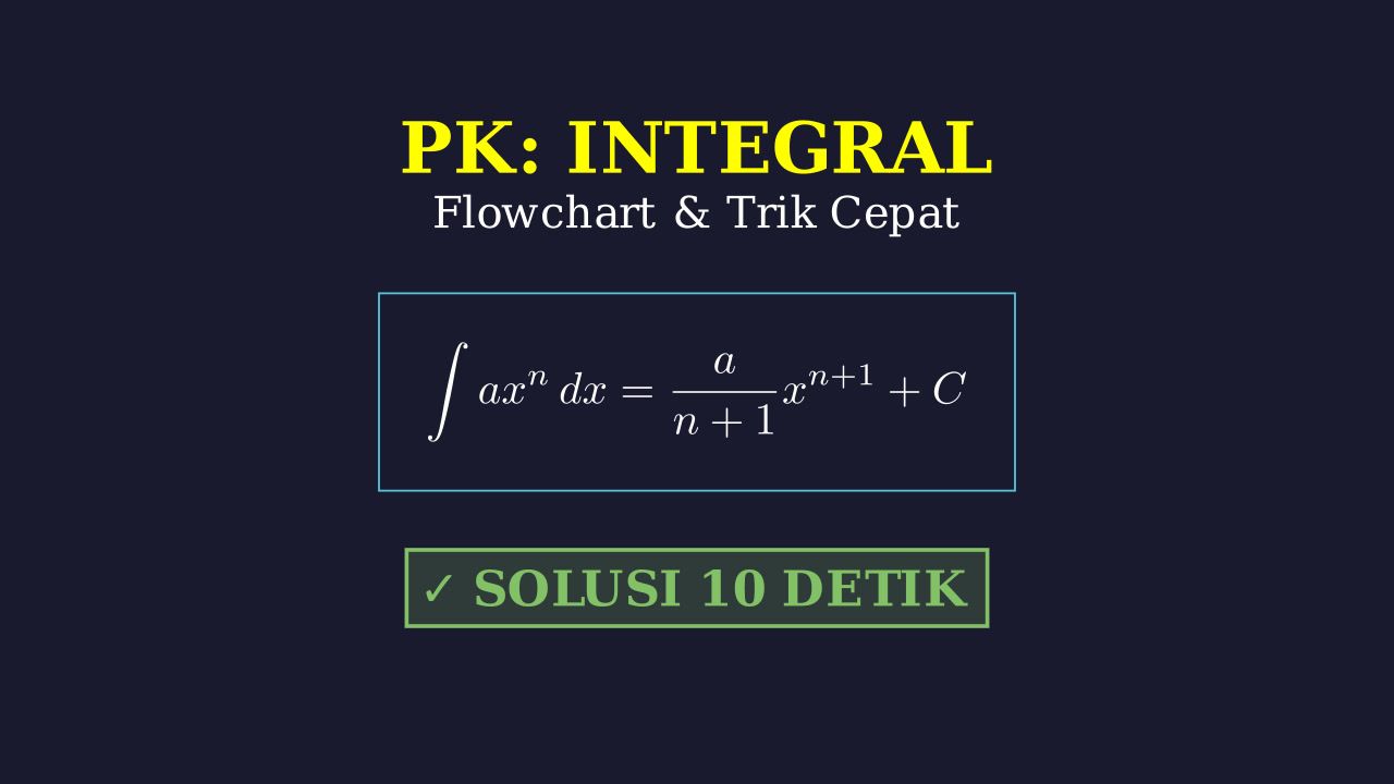 Integral: Flowchart, Contoh Soal & Trik Cepat