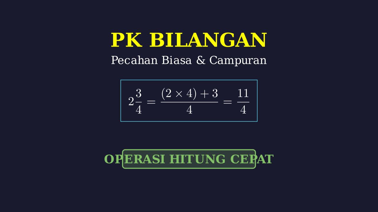 Operasi Hitung dan Konversi Pecahan