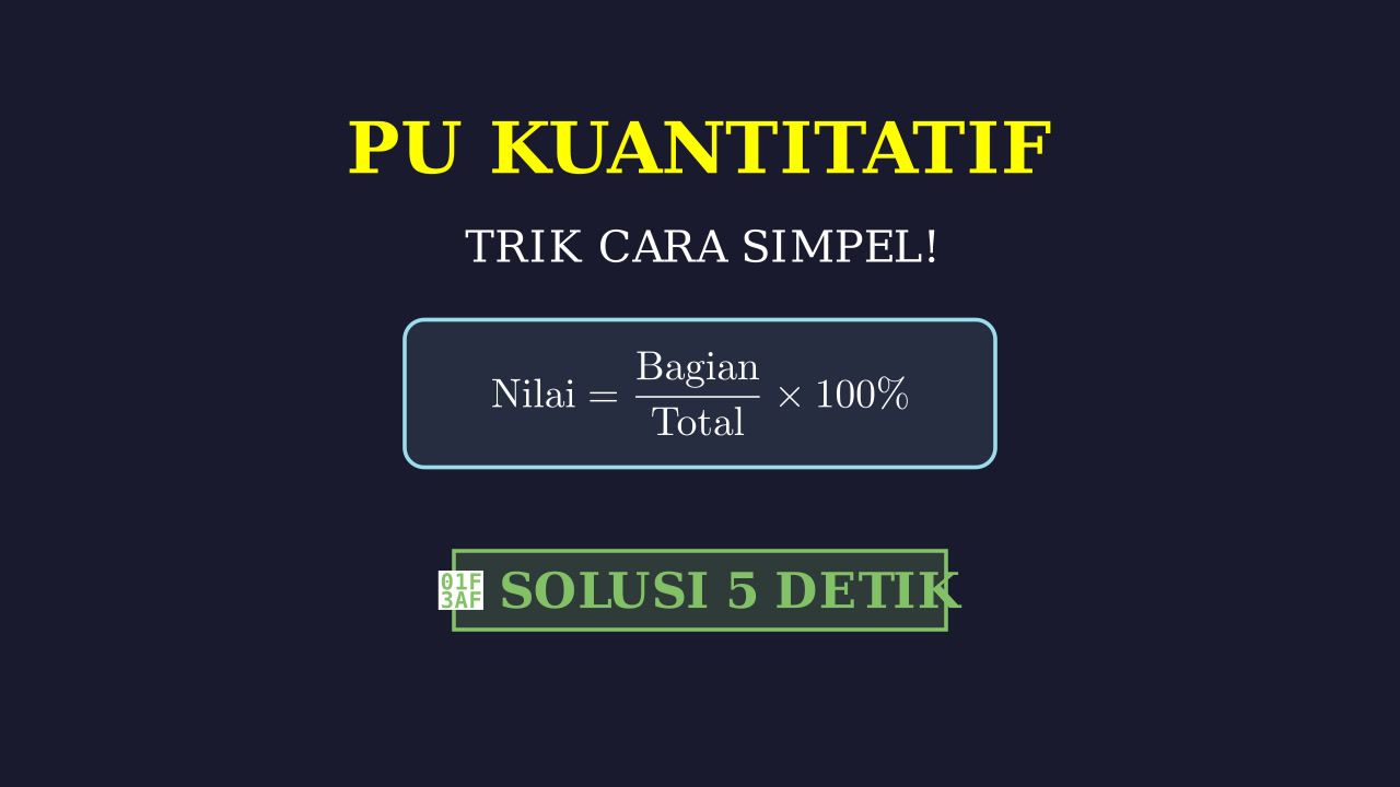 Cara Simpel Menyelesaikan Soal Cerita