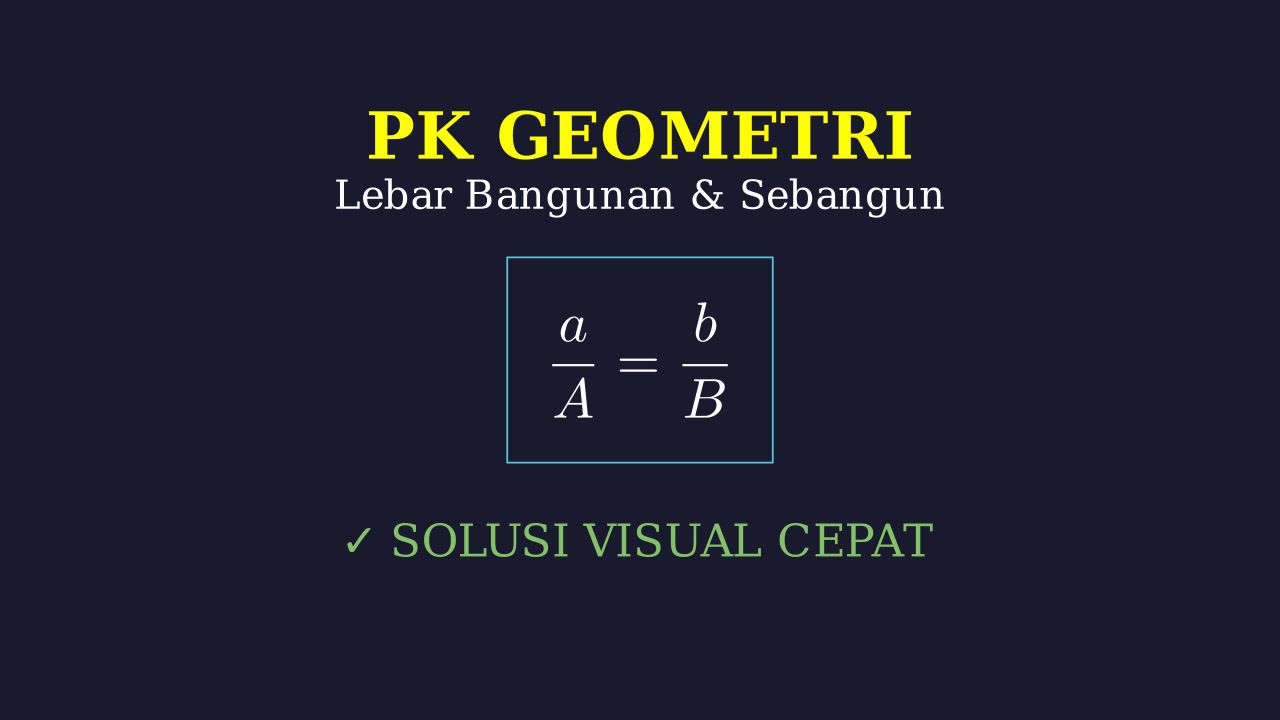 Segitiga Sebangun: Visualisasi Lebar Bangunan