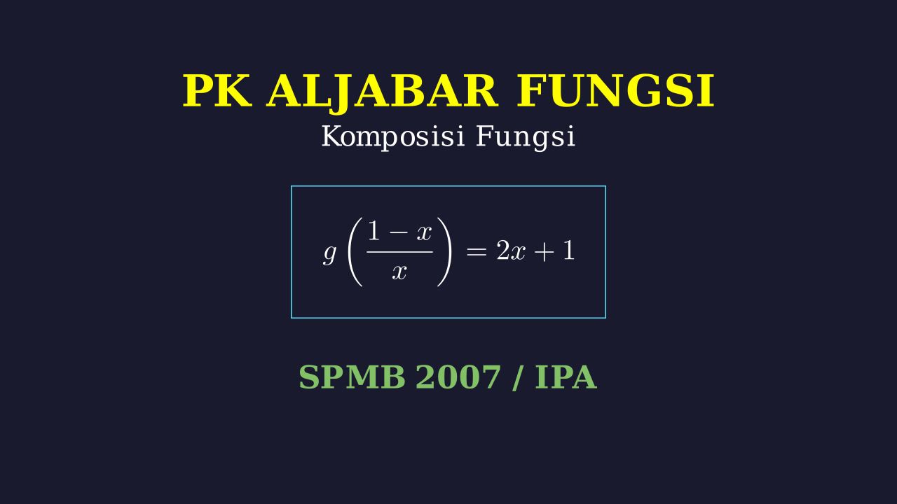 Fungsi Komposisi: Menentukan Fungsi g(x)