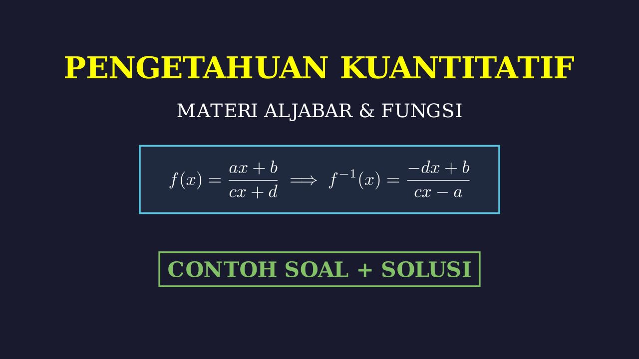 Materi PU & PK: Contoh Soal dan Pembahasan