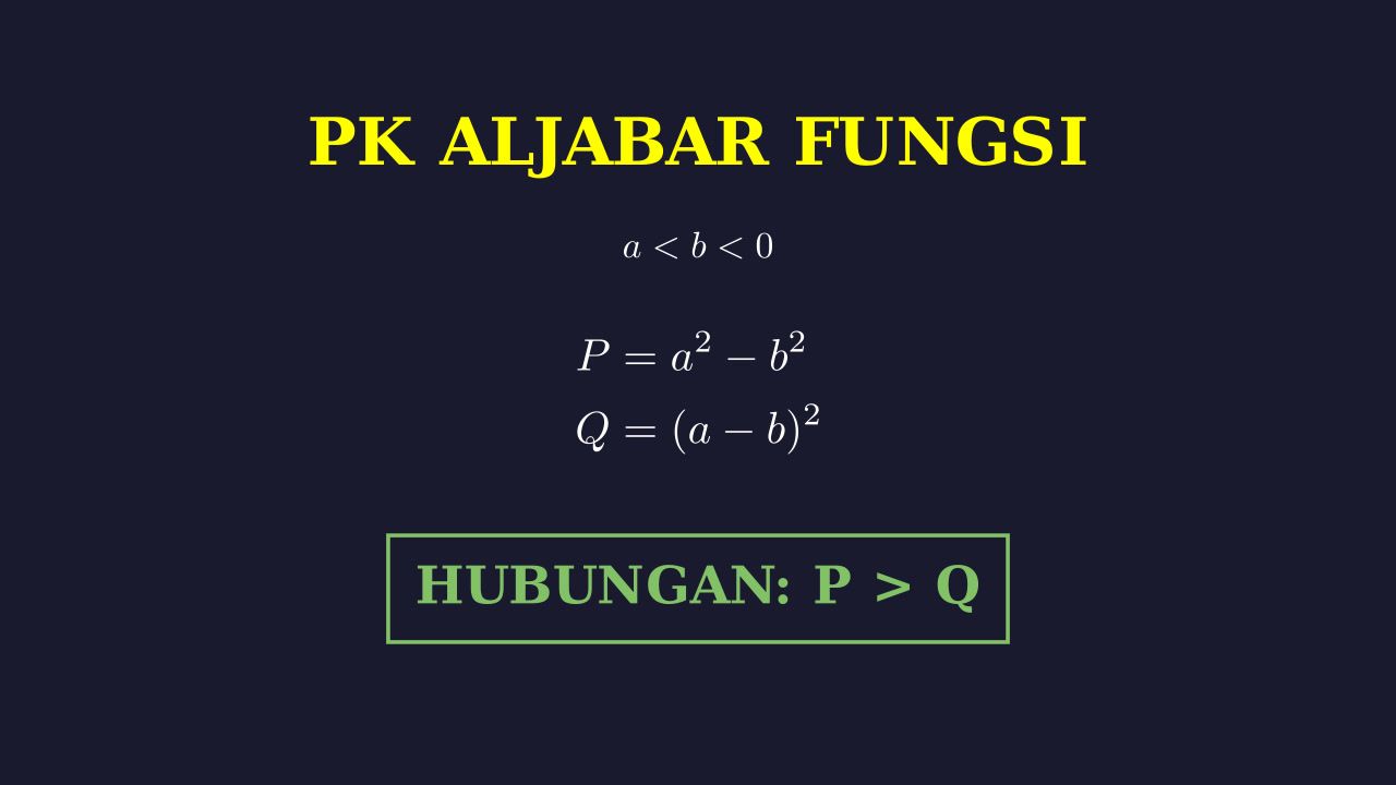 Perbandingan Kuantitas P dan Q