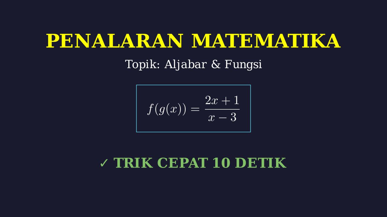 Trik Cepat Selesaikan Soal Gambar