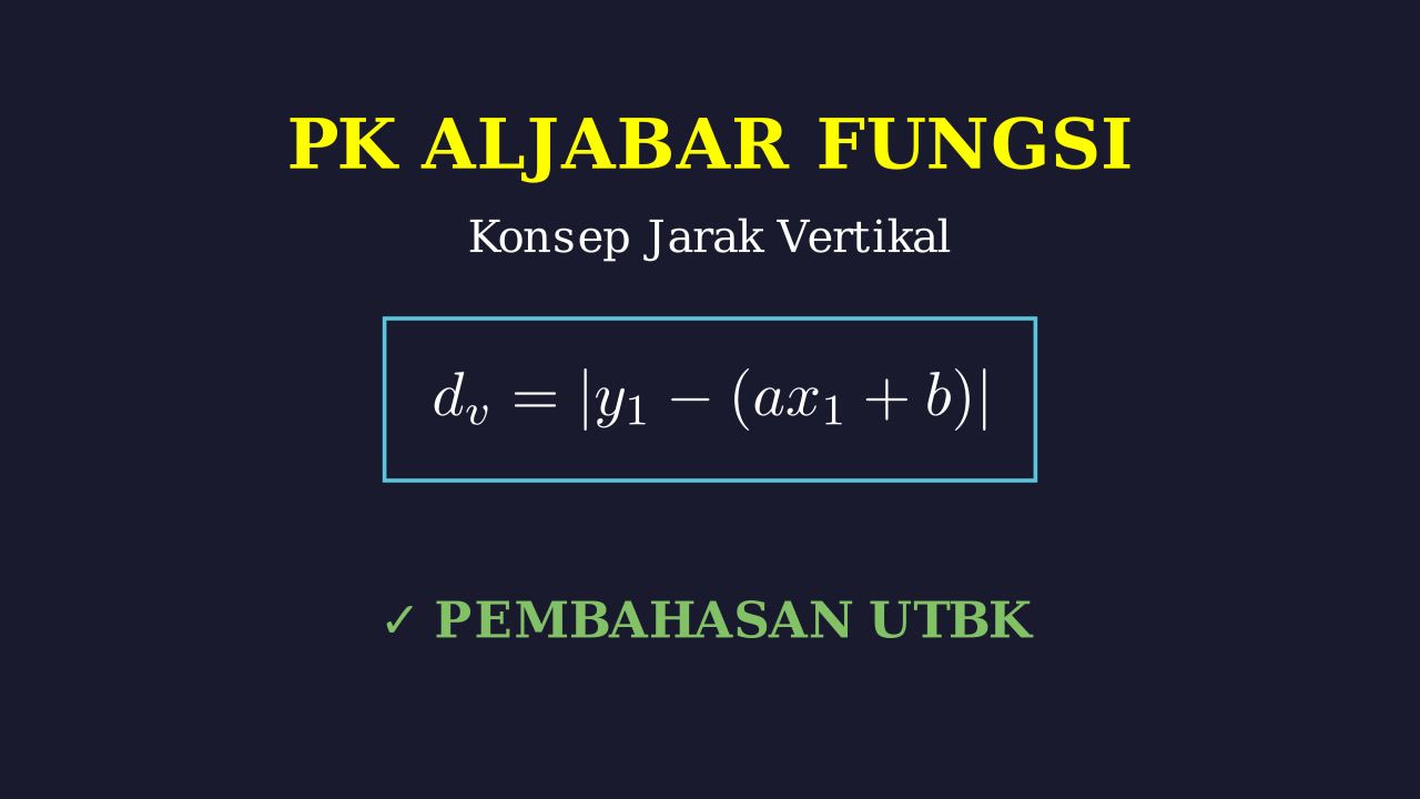 Jarak Vertikal Titik ke Garis