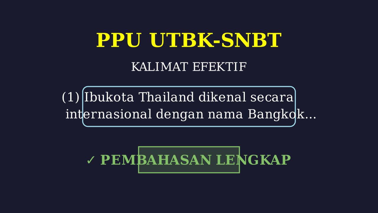 Nama Resmi Ibukota Thailand