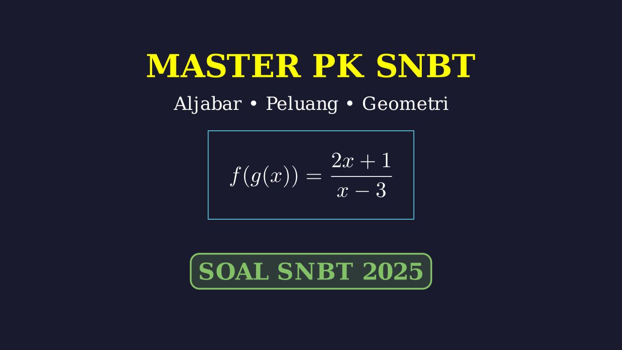 Master PK SNBT 2025: Aljabar, Peluang & Geometri
