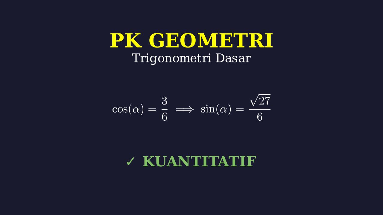 Menentukan Perbandingan Trigonometri