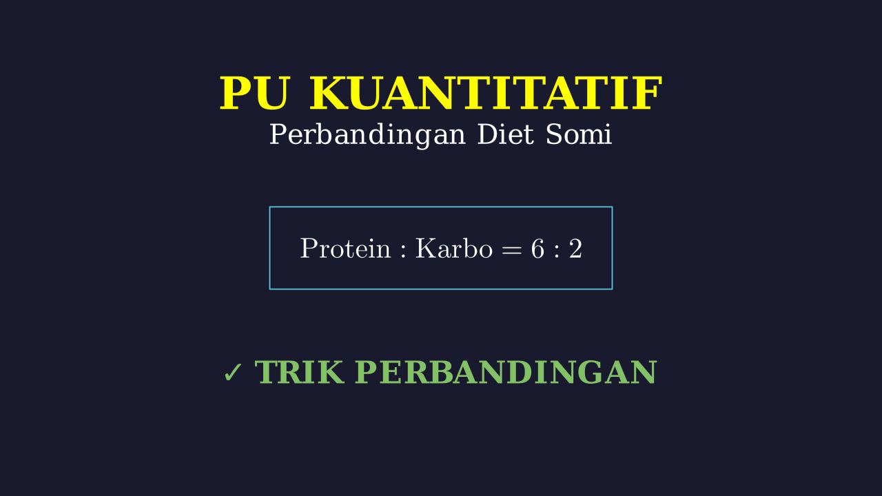 Perbandingan Protein dan Karbohidrat