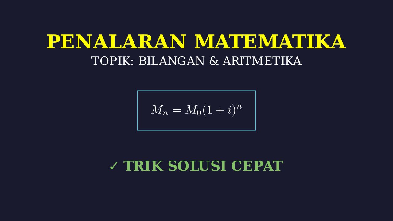 Matematika Keuangan: Pembahasan Soal