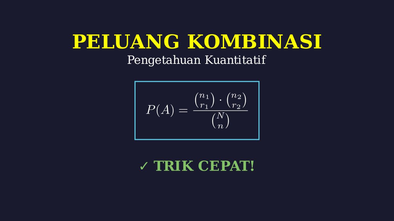 Menghitung Peluang Kombinasi